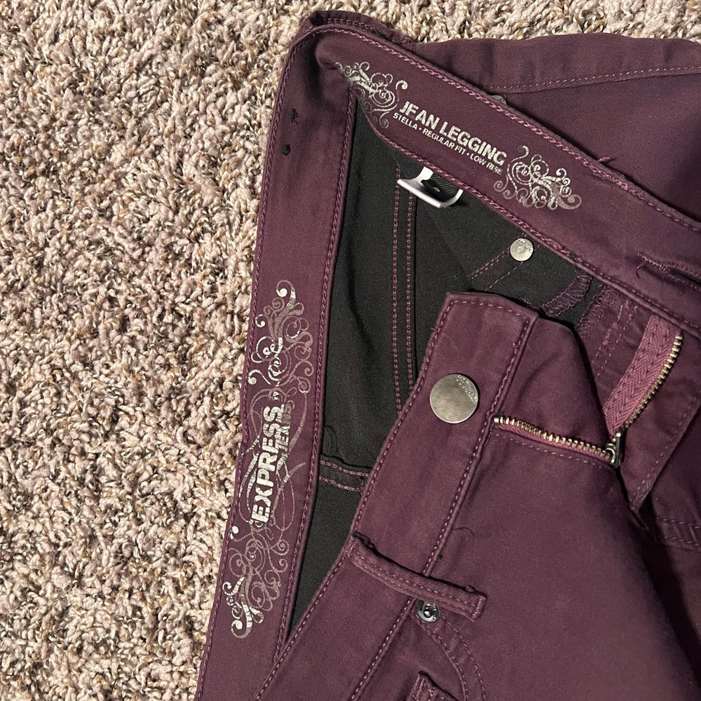 Express Plum Jean Legging
